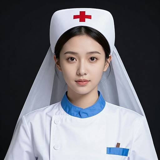 Female Nurse in Classic Uniform