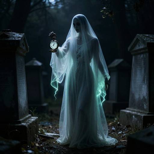 Haunting Wraith with Antique Watch