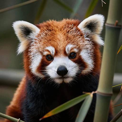 Hyper-Realistic Red Panda Impressionism
