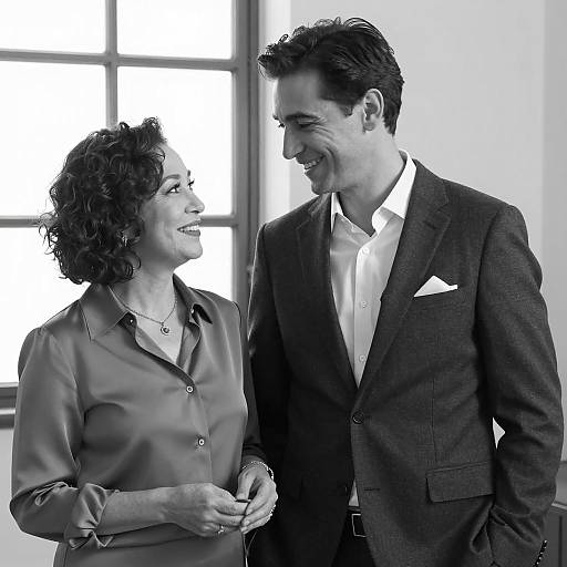 Elegant Indoor Portrait of a Couple
