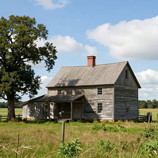 Rustic Old Farmhouse Landscape