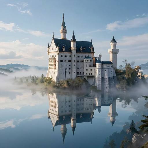 Ethereal Floating Castle of Dreams