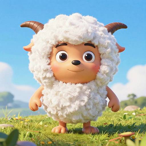 Fluffy Creature Inspired by Robin Williams