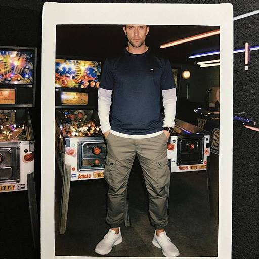 Urban Neon Style Confident Man