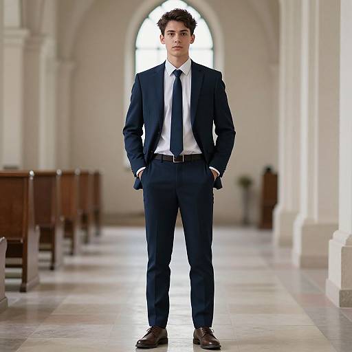 Stylish Male in Formal Work Attire