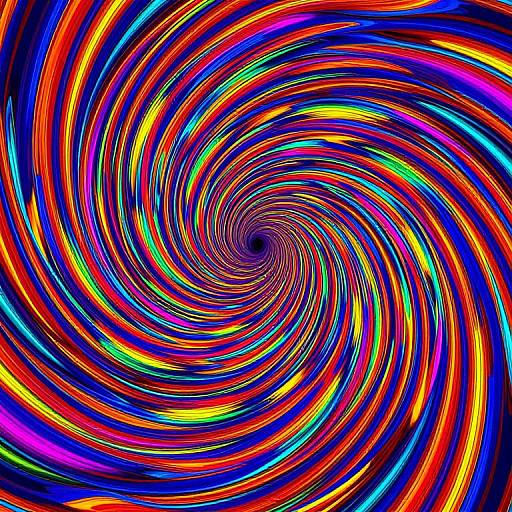 Vibrant Psychedelic Spiral Pattern