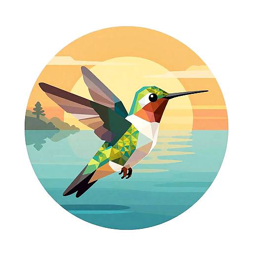Low Poly Hummingbird Avatar