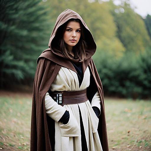 Realistic Homemade Jedi Costume Outdoor Portrait