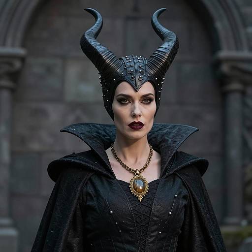 Dark Fantasy Portrait of Maleficent Costume