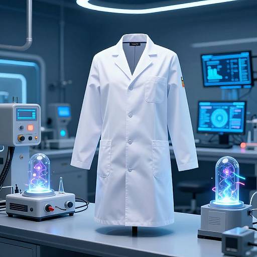 Futuristic Aperture Science Lab Setup