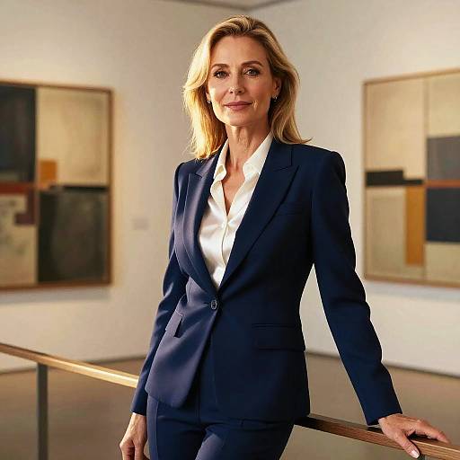 Golden-Hour Fashion Portrait in Gallery