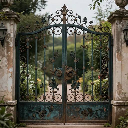 Ornamental Wrought Iron Garden Gates