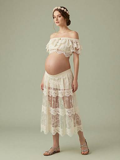 Ethereal Maternity Fairy Fashion Portrait
