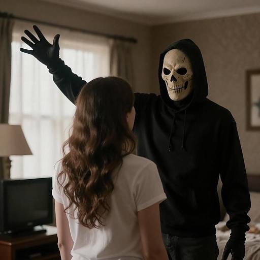 Confrontation in a Dimly Lit Room