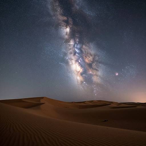 Milky Way Over Serene Desert Dunes
