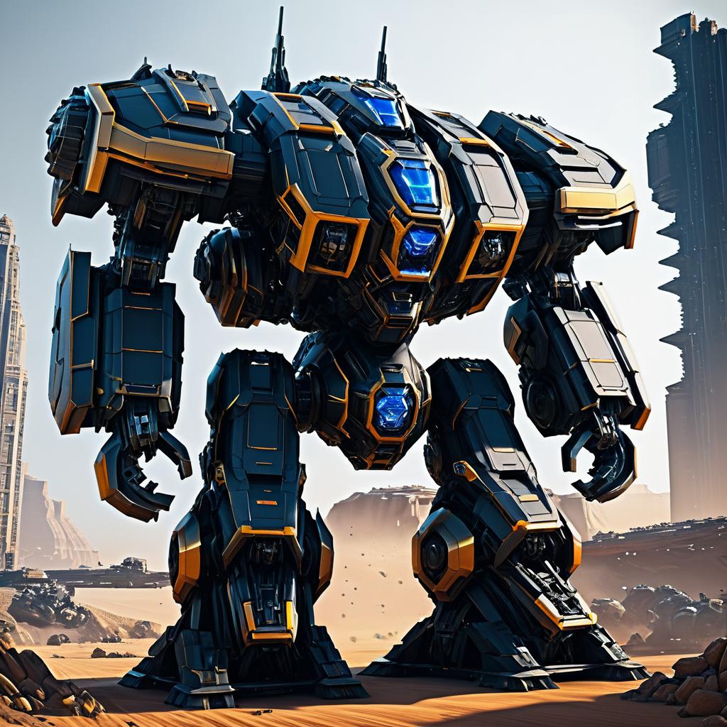 Triumphant Crusher Goliath Mech Concept Art