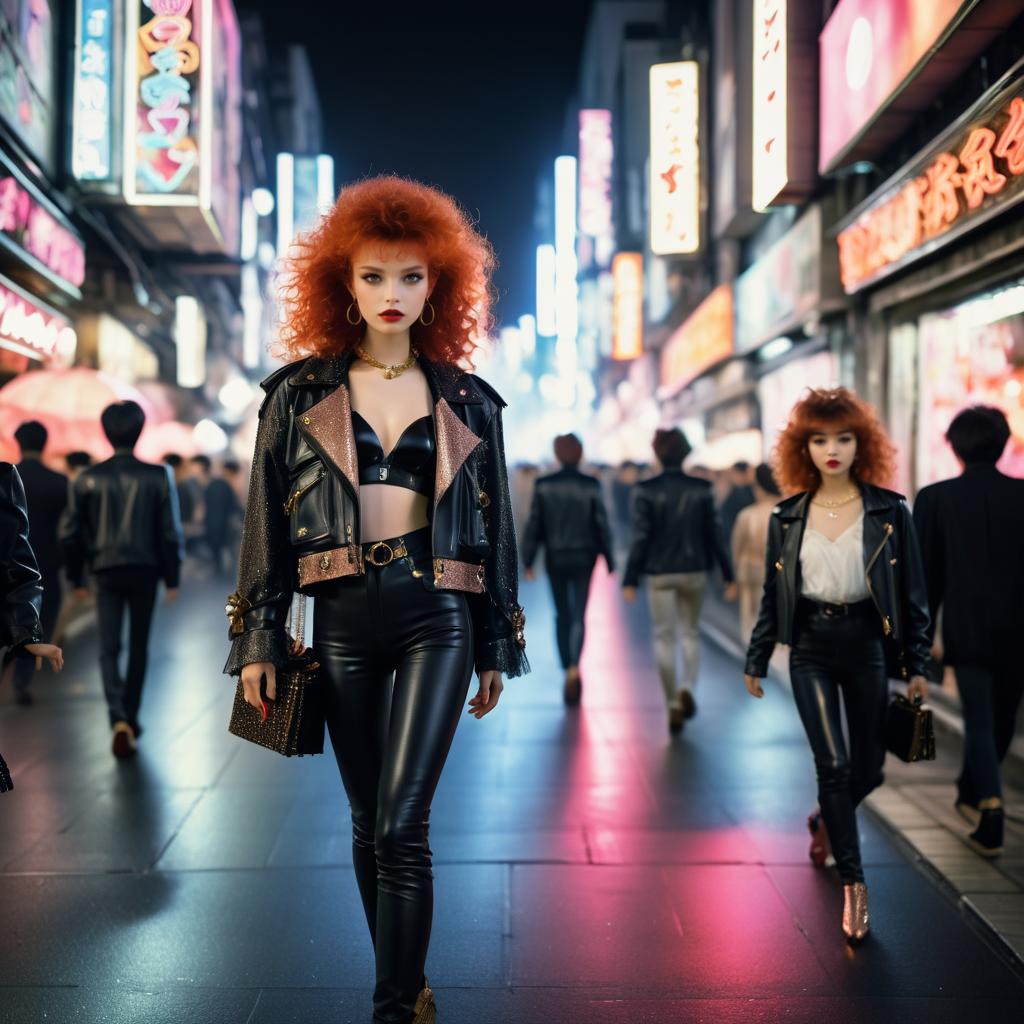 Ethereal Fairy in Cyberpunk Tokyo Night