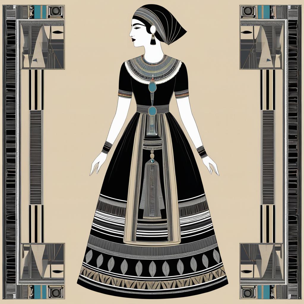 Ancient Egyptian Motifs in Traditional Dress