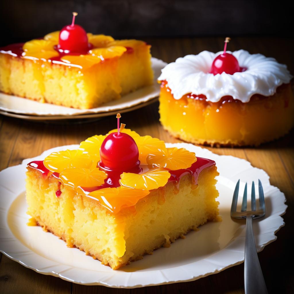 Gourmet Pineapple Upside-Down Cake Delight