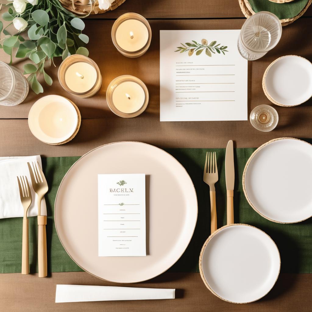 Rustic Farmhouse Weddingscape Flat Lay