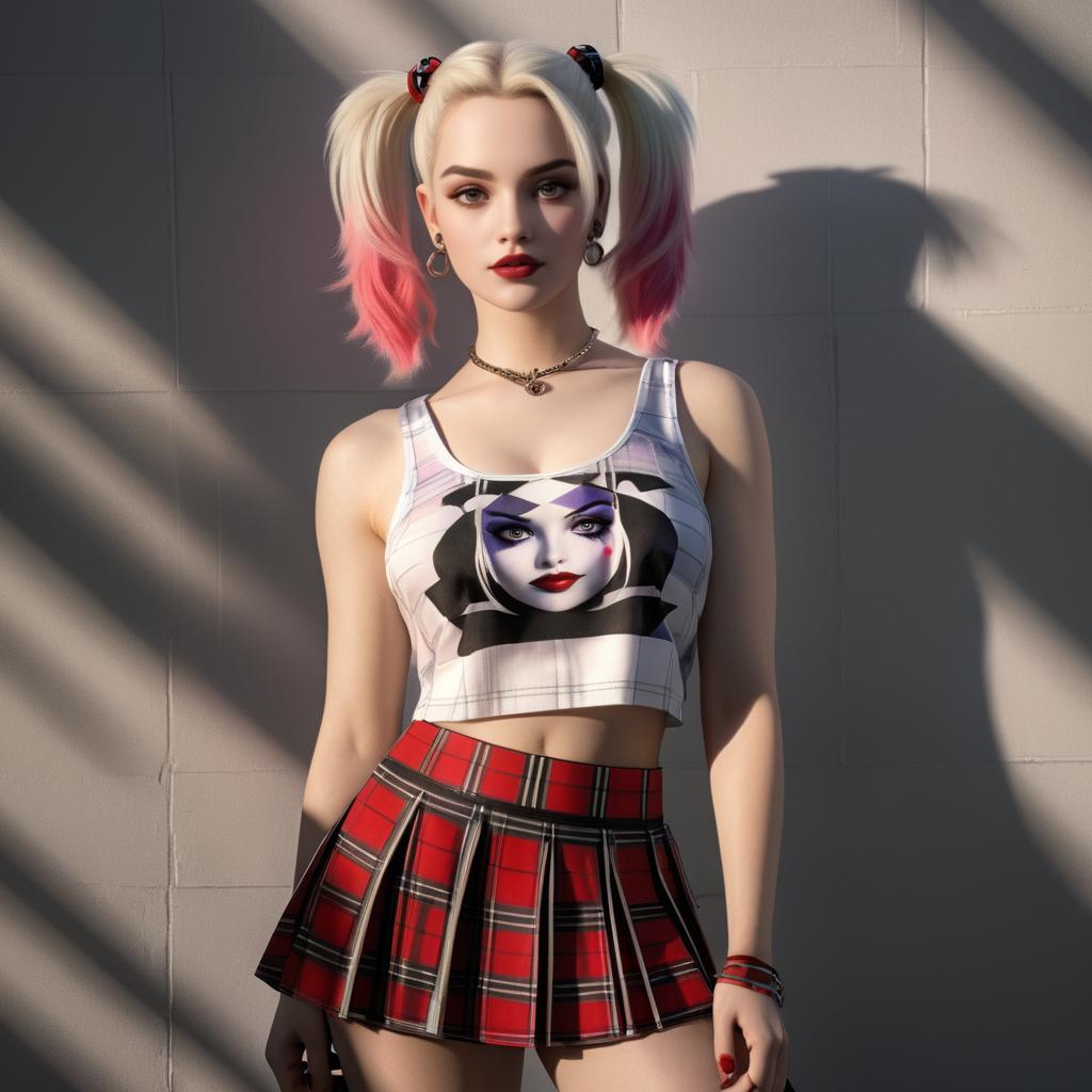 Harley Quinn in High-Fashion Spring Style