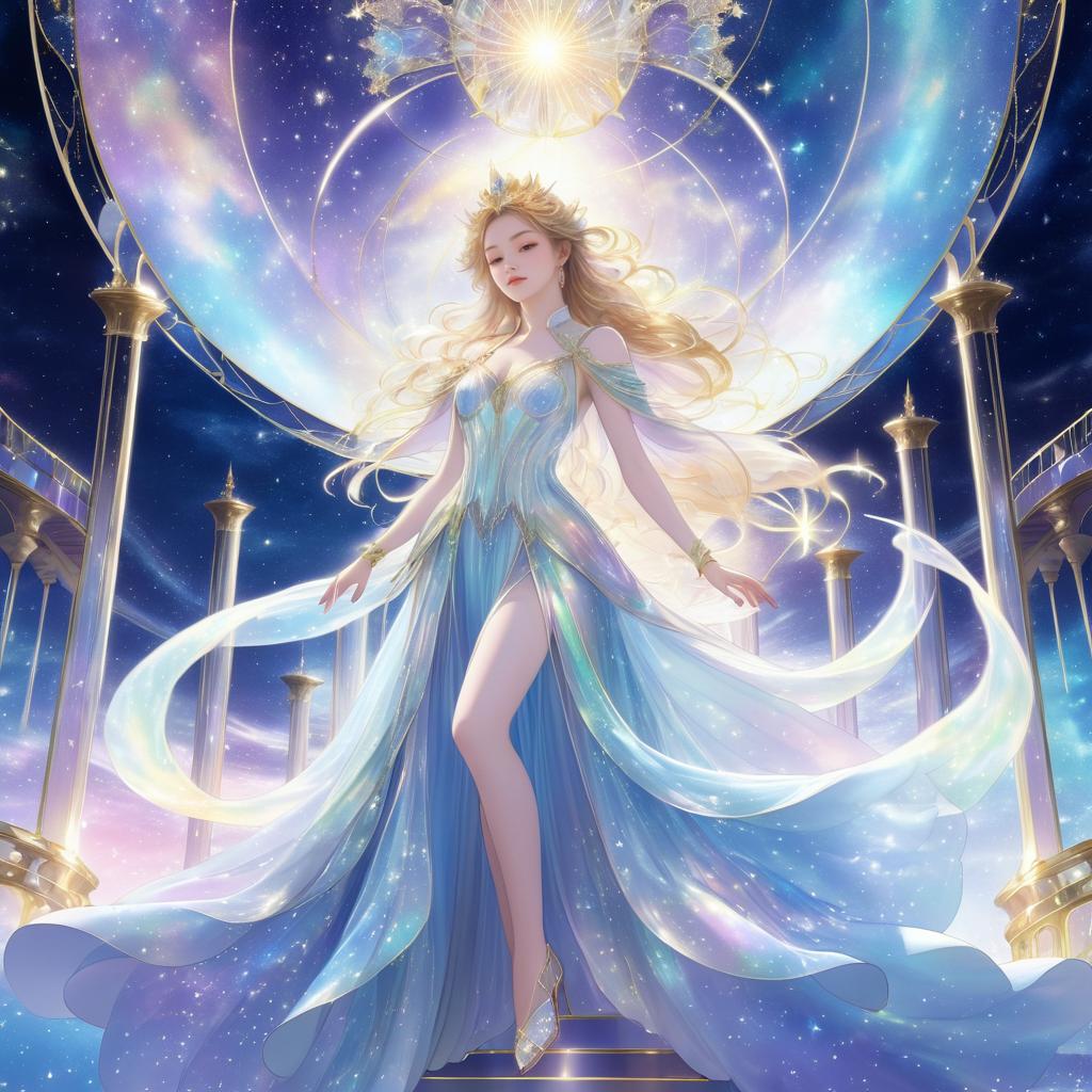 Ethereal Goddess in Celestial Palace