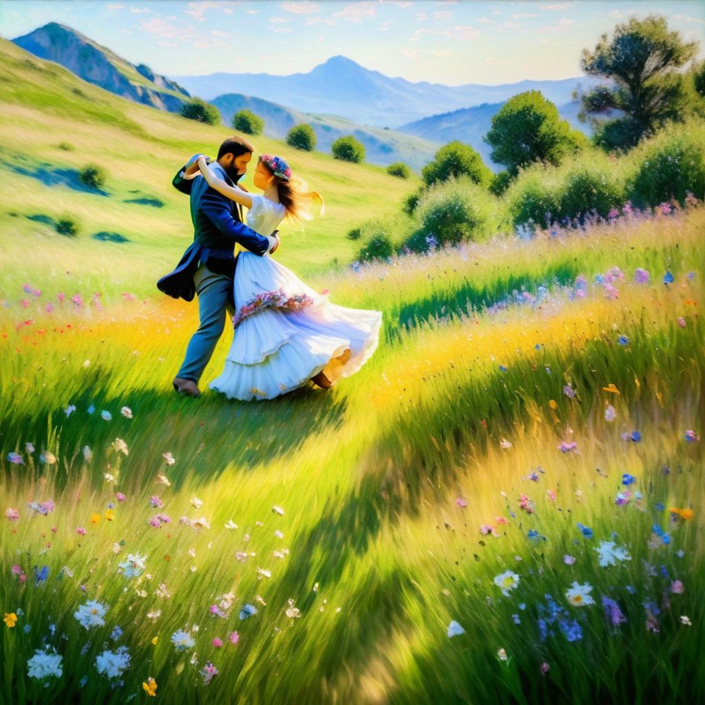 Impressionist Dance in Mountain Meadow