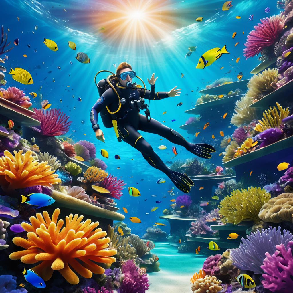 Vibrant Underwater Adventure Movie Poster