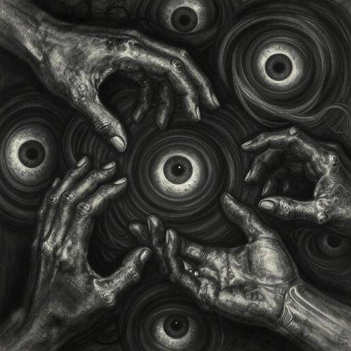 Surreal Charcoal Vortex by Redon