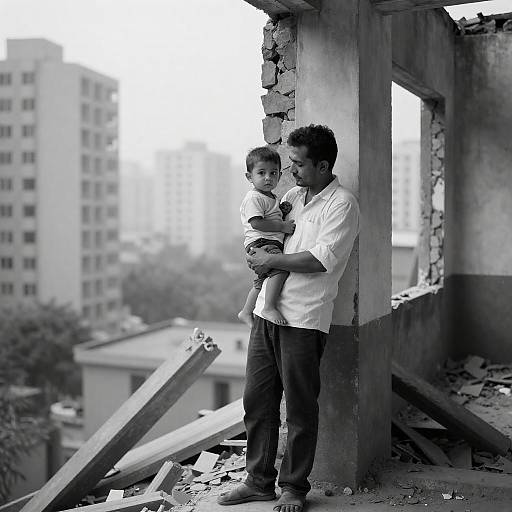 Emotion in Ruins: A Tender Moment
