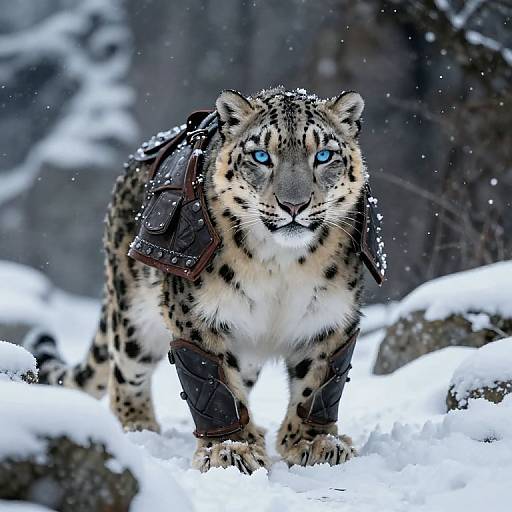 Snow Leopard Tabaxi Rogue in Stealth
