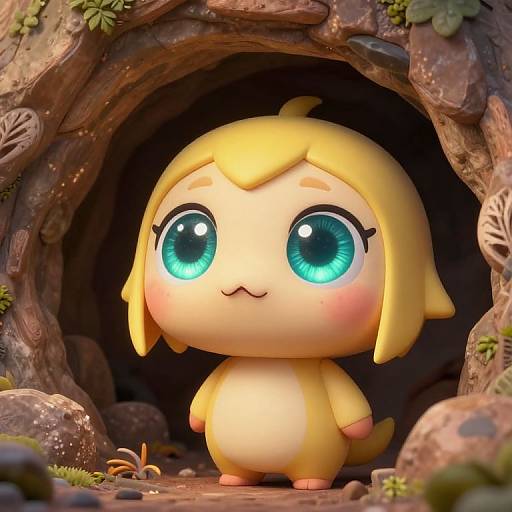 Lily's Hidden Cave Cartoon Mugshot