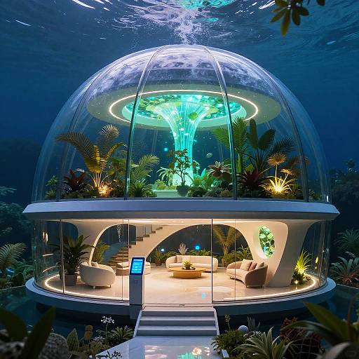 Futuristic Underwater Eco Villa