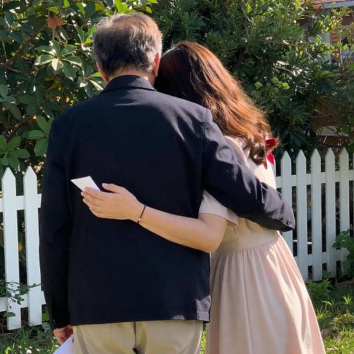 Sunlit Garden Embrace with Colorful Foliage