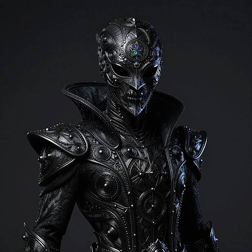 Malevolent Astral Villain in Ornate Mask