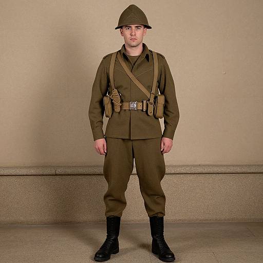 WW2 Army Man in Uniform