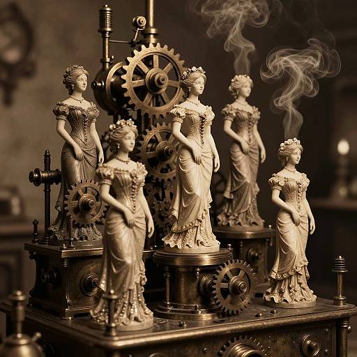 Steampunk Women Generator Machine