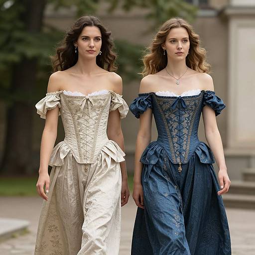 17th Century Glamour Models Portrait