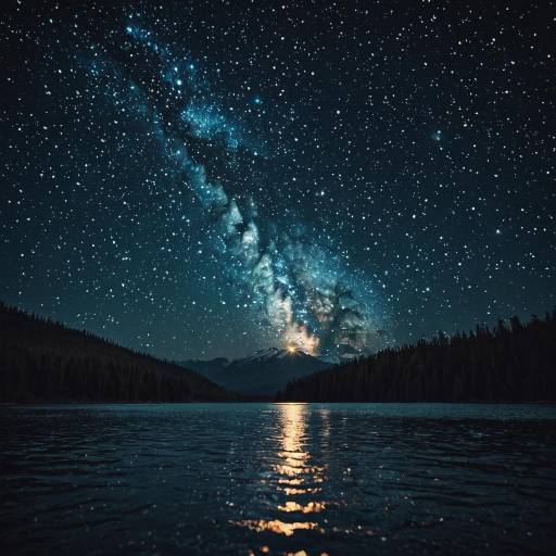 Starry Night Over Mountain Lake Starry Night Over Mountain Lake