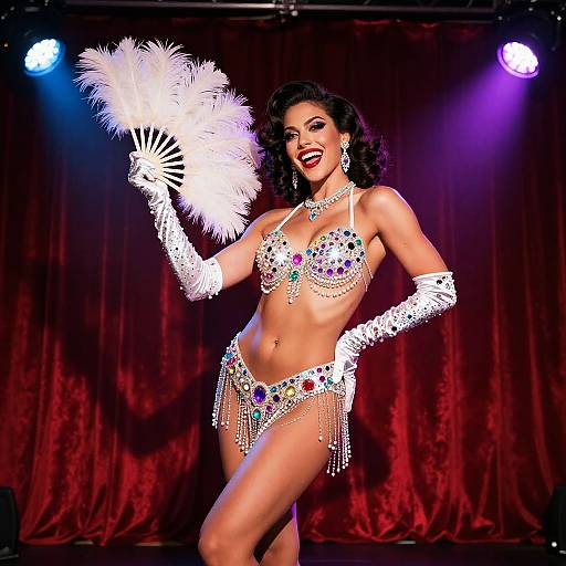 Glamorous Burlesque Dance Performance