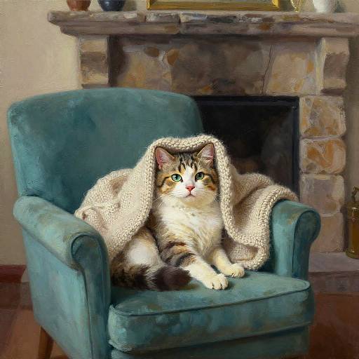 Curious Ragdoll Cat in Cozy Interior