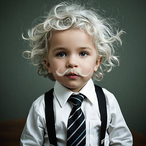 Toddler Dressed as Einstein