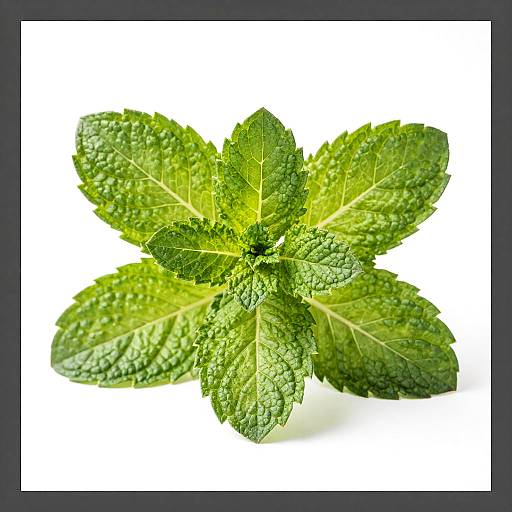 Close-Up Fresh Green Mint Sprig