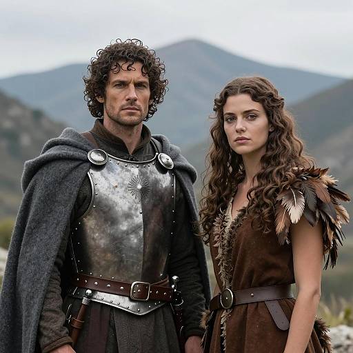 Epic Outdoor Portrait of Two Warriors