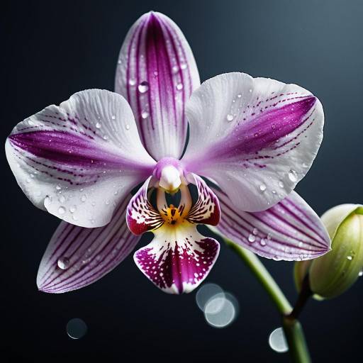 Dreamy Close-Up of a Blooming Orchid