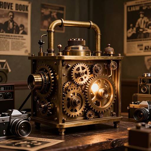 Steampunk Moviebox with Vintage Charm