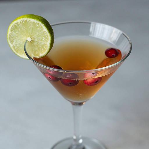 Elegant Martini Cocktail Close-Up Photo