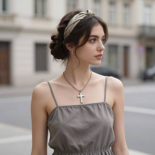 Rococo Style Christian Woman Portrait