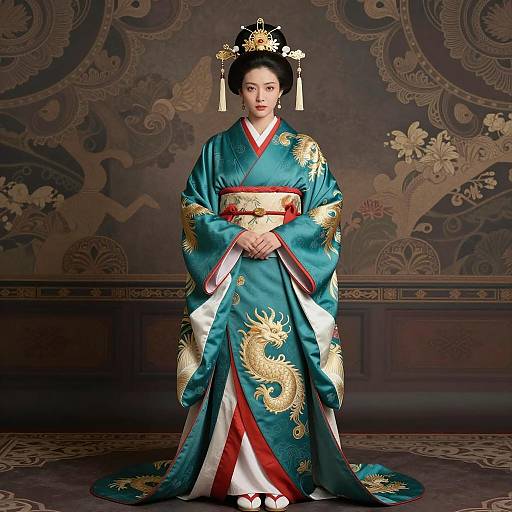 Elegant Traditional Asian EMT Costume Portrait