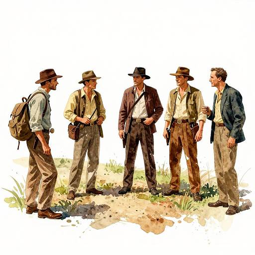 1940s Spy Meeting Travel Scene